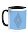 Bones And Skull Printed Coffee Mug Blue/White/Black 11ounce