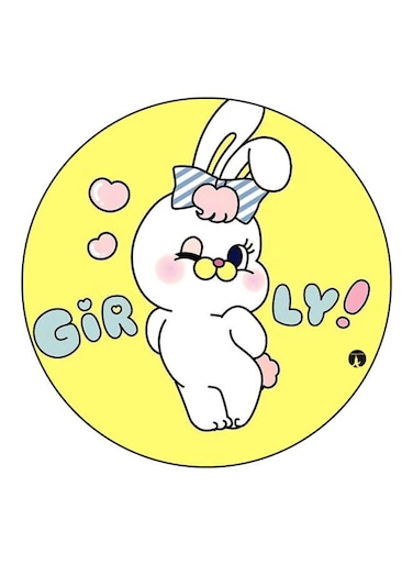 Cartoon Printed Fridge Magnet Yellow/White/Blue 5.5cm