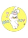 Cartoon Printed Fridge Magnet Yellow/White/Blue 5.5cm