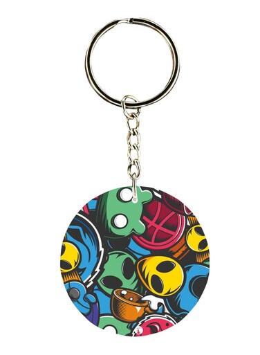 Double Sided Random Things Keychain