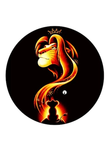 Lion King Simba Printed Fridge Magnet Black/Red/Yellow 5.5cm