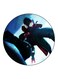Spider Man Printed Wooden Fridge Magnet Blue/Red/White 5.5cm