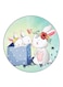 Rabbits Printed Fridge Magnet Multicolour