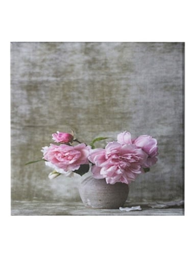 Roses Hidden Frame Canvas Wall Painting Multicolour 50 x 50cm