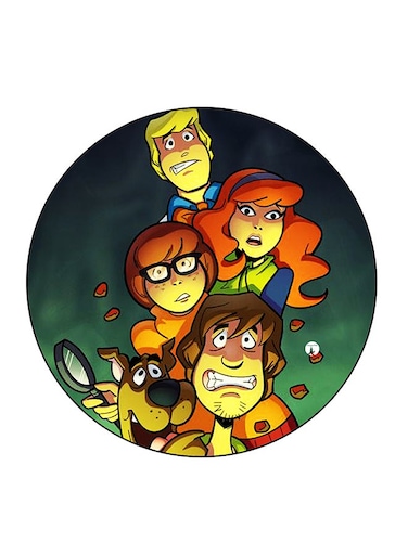 Scooby Doo Printed Fridge Magnet Multicolour 5.5 x 5.5cm
