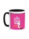 Keep Calm And Ask Questions Printed Coffee Mug Black/White 11ounce