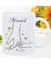 RYN&reg; 1pc Mama'S Hand Ceramic Coffee Mug - Insulated, Reusable, The perfect gift for Birthdays, Holidays, Christmas, New Year, Valentine'S Day White Mug