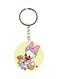 Cartoon Printed Single Sided Pocket Keychain