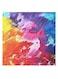 Drawing Abstract Hidden Frame Canvas Wall Painting Multicolour 50 x 50cm