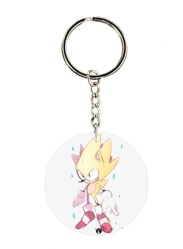 Sonic Double Side Printed Keychain