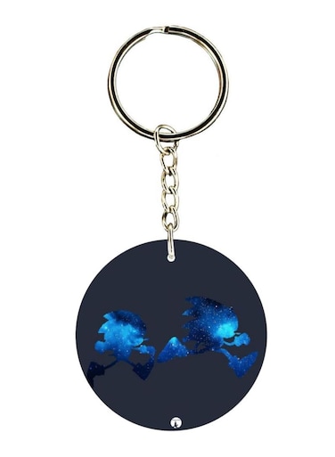 Double Sided Sonic Printed Keychain