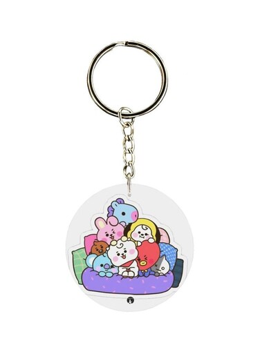 Cartoon Printed Keychain