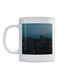 Cityscape Printed Ceramic Mug White/Blue/Black