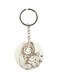 Girl With Dog Printed Keychain