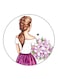 A Girl Printed Fridge Magnet Multicolour