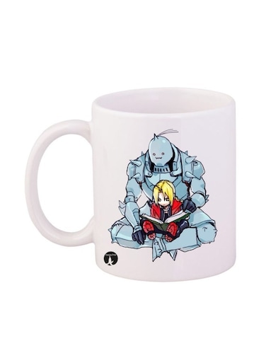 The Anime Fullmetal Alchemist Printed Mug White/Blue/Red 11ounce