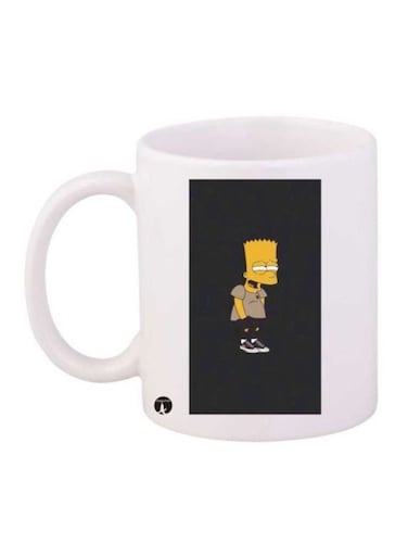 Simpson Printed Coffee Mug White/Black/Yellow