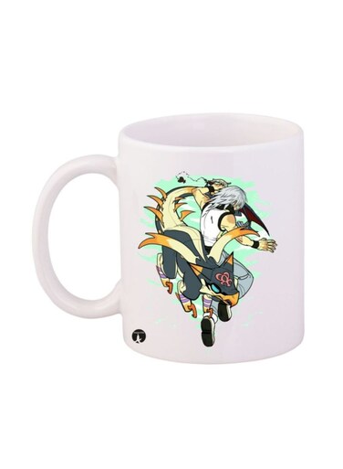 Kingdom Hearts Video Game Character Printed Mug White/Black/Grey 12ounce