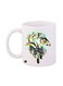 Kingdom Hearts Video Game Character Printed Mug White/Black/Grey 12ounce