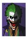 Joker Printed Decorative Plate Purple/Green/White 20x15cm