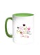 Happy Mother's Day Printed Coffee Mug Green/White 11ounce