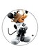 Mickey Mouse Printed Fridge Magnet White/Black/Gold 5.5cm