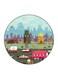 Spongebob Printed Fridge Magnet Red/Green/Blue