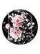 Flower Printed Fridge Magnet Black/Pink/Grey 5.5cm