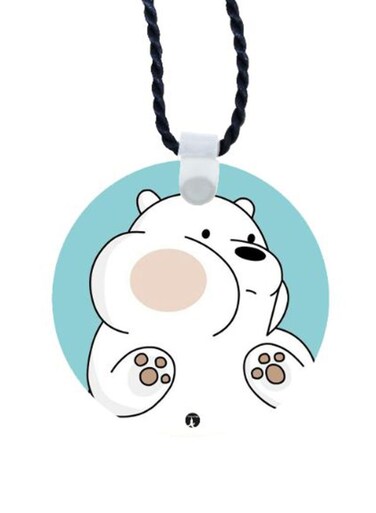 We Bare Bear Printed Car Mirror Pendant
