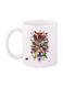 Game Sonic Character Printed Mug White/Blue/Yellow Standard Size