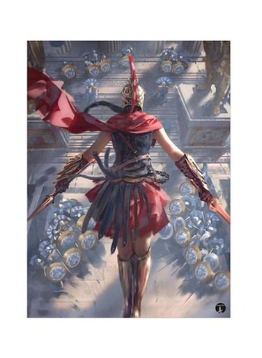 Assassin's Creed Metal Plate Poster Red/Blue/Grey 15x20cm