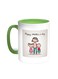 Happy Mother's Day Printed Coffee Mug Green/White 11ounce