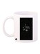 Space Printed Mug White/Black
