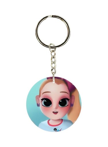 Cartoon Themed Dual Sided Keychain