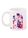 Cartoon Girl Printed Coffee Mug White/Pink/Red 11ounce