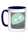 Cartoons Space Object Printed Coffee Mug Green/Black/White 11ounce