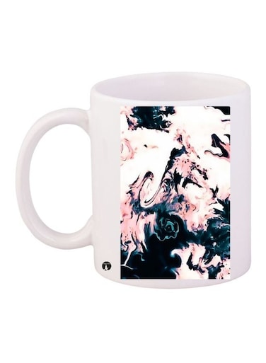 Printed Coffee Mug White/Blue/Pink 11ounce