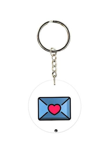 Cartoon Themed Single Sided Keychain
