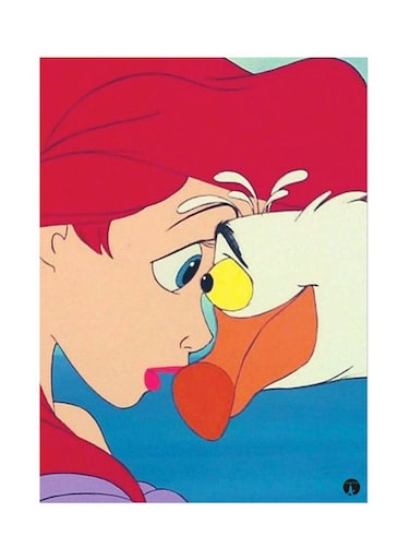 Metal Plate Of Disney Poster Multicolour