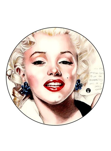 Marilyn Monroe Printed Fridge Magnet Multicolour