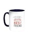 Sisters Are The Perfect Best Friend Printed Coffee Mug Blue/White 11ounce
