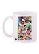 Random Characters Printed Mug White/Yellow/Black Standard Size