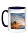 Islamic Mosque Printed Coffee Mug Blue/White/Yellow 11ounce