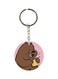 Bear Printed Double Sided Keychain
