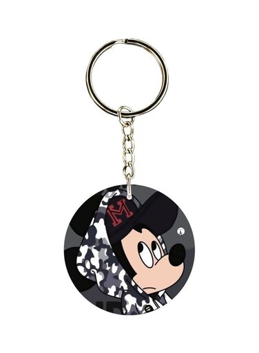 Double Side Mickey Mouse Printed Keychain