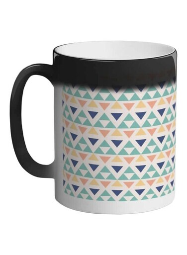 Printed Colour Changing Coffee Mug Black 11ounce