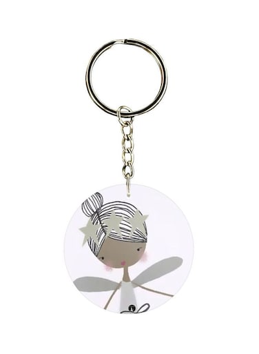 Printed Single Sided Keychain