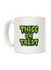 Thicc Or Treat Printed Coffee Mug White