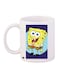 SpongeBob SquarePants Printed Coffee Mug White/Blue/Yellow 11ounce