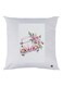 Car Printed Cushion polyester White/Pink/Green 30x30cm